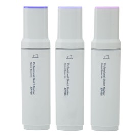 3pcs Jumbo Markers Professional DIY Large Wide Head Quick Drying Paint Marker Pen Set for Painting Drawing Blue Purple