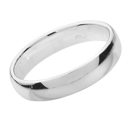EDS Jewels 925 Sterling Silver 4mm Court Comfort Men/Ladies Wedding Band/Ring WJS13878RSL
