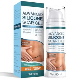 Advanced Scar Cream, Silicone Scar Gel, Treats Old and New Scars, Reduces the Appearance of Scars from, Body, Face, Stretch Marks, Surgical Scar, Keloids, Acne, Burns and More, 3.5oz (100g)