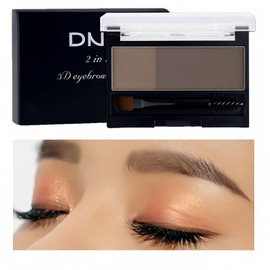 Eyebrow Powder Makeup Kit Eye Brow Tinted Powder Palette Long-Lasting Waterproof eyebrow pencil Fill & Sculpt Full Eyebrows for Women (3# Brown)