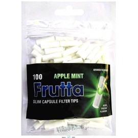 FRUTTA Apple Mint Capsule Filter Tips Bag 100 Tips