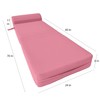 Danfuton Sleeper Chair Folding Foam Bed, Convertible Cushion Mattress 6