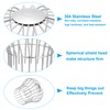PATIKIL Gutter Guard 4 Inch, 2Pack 304 Stainless Steel Down