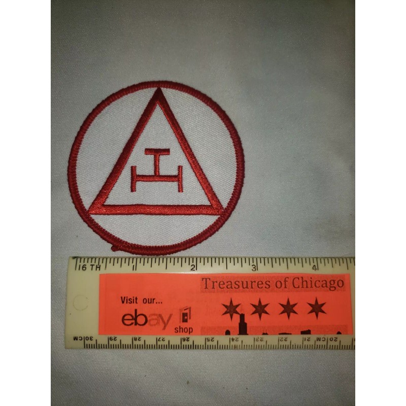 Royal Arch Masonry Iron-On Patch Capitular Masonry Emblem 3 1/8"