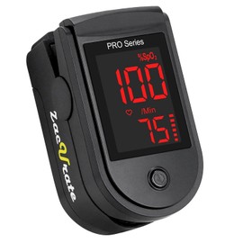 Zacurate 500DL-M Medical Prescription Pulse Oximeter Fingertip, Blood Oxygen Saturation (SpO2) Monitor, Professional Healthcare Use, Black