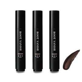 Kazumi KIWABI Hair Hiding Stick Type, Dark Brown, Set of 3, Partial Dye, Gray Hair Dye