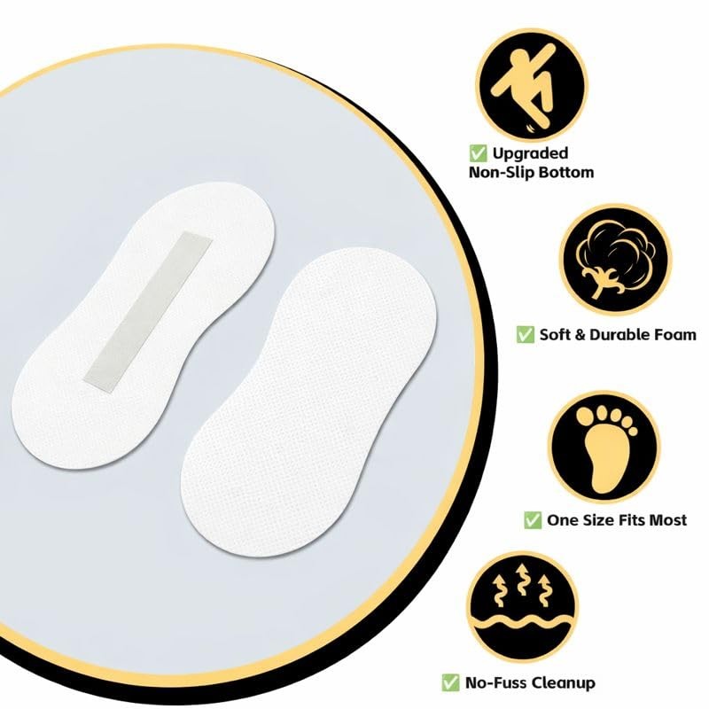 NYTERRAX Sticky Feet for Spray Tanning - 30 Pairs Disposable
