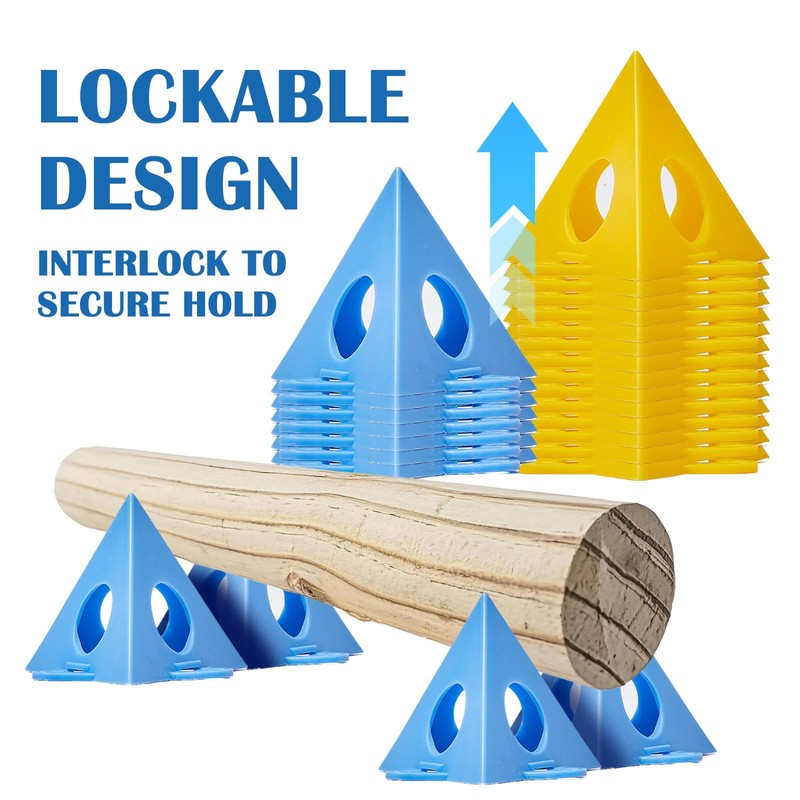 40pcs Painters Pyramids Stands, Paint Triangle Stands, Painting Pyramid for