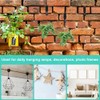 Anserdrm 10Pack Metal Brick Hangers,Hanging No Drill Outdoor Decorations Hangers