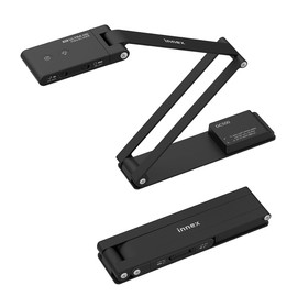 Innex DC500 USB Webcam & Calligraphy Camera/Real Projection 13 Megapixel 4K/30fps & 1080P/60fps 2-in-1 Focus Modes A3 Size Projection & 10cm Close Shooting Foldable Portable Built-in AI Noise