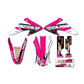 2008-2014 CRF 150 F 13 Fly Pink Senge Graphics Base Kit Compatible with Honda