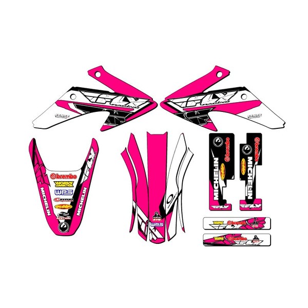2008-2014 CRF 150 F 13 Fly Pink Senge Graphics Base