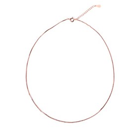Rose Gold Chain for Women Rose Gold Necklace for Women Rose Gold Chain Necklace 15 inch Beach Necklaces for Women Rose Gold Bronze Chain Necklace for Women Girls Box Chain Necklace Rose Gold