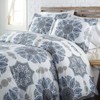 3 Piece All Seasons Queen Medallion Farmhouse Style Boho Duvet