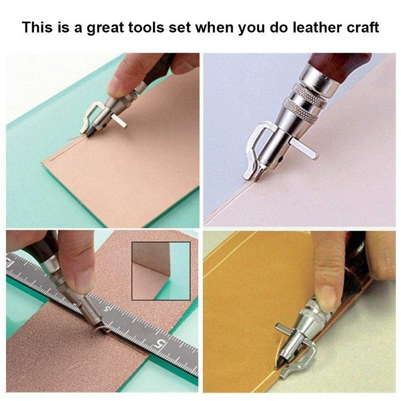 Leather Craft Tool 7 in 1 Pro Adjustable Sewing Slot