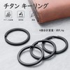 TIMULTI Key Ring Titanium Carabiner Keychain Ring Double Ring Keychain