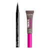 Kit Gel De Cejas Con Color + Delineador Liquido Negro