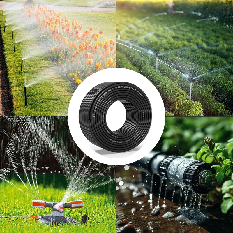 18/3 Solid Sprinkler System Wire 50ft, 18 Gauge Irrigation Wires