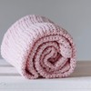 Abeille Soft Cotton Cellular Blanket Pink