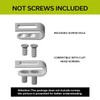 2PCS CIVIVI Flamed Titanium Pocket Clips, NO Screws Included, 50MM