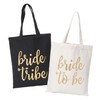 Bride Tribe Bags- Bridesmaid Canvas Totes and Bride Bag (7