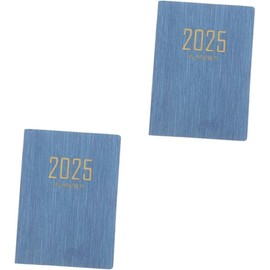 2pcs 2025 Schedule 2025 Agenda Planner Agenda Notepad 2025 Daily Book Academic Planner Schedule Notepads Notebook Paper (Blue, One size)
