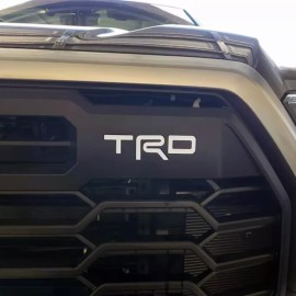 Advanced Trims VINYL - MATTE WHITE TRD UPPER FRONT GRILLE LETTERS FITS TUNDRA 2022-2025