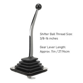 Mr Gasket 7668 Floor Shifter Kit 3/8-16in Ball Thread 11in Gear Lever C6 C4 700R4 TH400 TH350 Linkage, Transmissions and Accessories