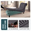 FantasDecor Funda de terciopelo para chaise longue, fundas de lujo