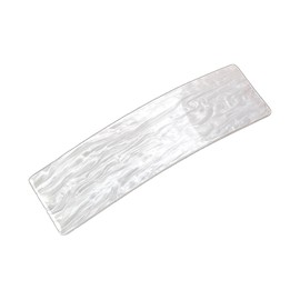 Nakanoya AMBT38 Barrette, 3.1 inches (80 mm), Plastic, Resin, Cellulose Acetate, Acetylcellulose Acetate, Non-slip, Hair Clip, Marble, Square, Rectangle, Rectangle, Curve, Glossy, Glossy, Glossy,