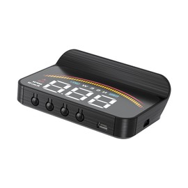 wiiyii Head Up Display M11， Hud Display Car with OBD +GPS Dual System Display, Windshield Display, Over Speed Alarm, Voltage Alarm, Suitable for All Cars