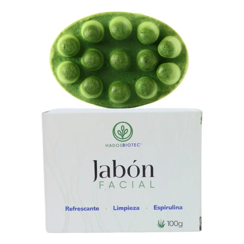 Jabón Facial Antiacné Con Espirulina