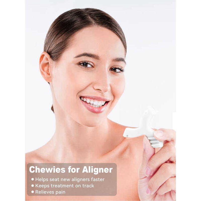 Chewies for Invisalign Aligner,2 PCS Unscented Aligner Chewies for Invisible