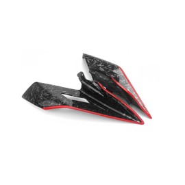 Motorcycle Front Fairing Aerodynamic Winglet ABS Lower Cover for CFMOTO 450SRS 450SR 450SS/ CF400-6 2022 2023 2024 Protection Guard Fixed Wind Wing (Red-B)