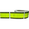 Fluorescent Yellow Food Delivery Tamper Evident Labels 2 x 4