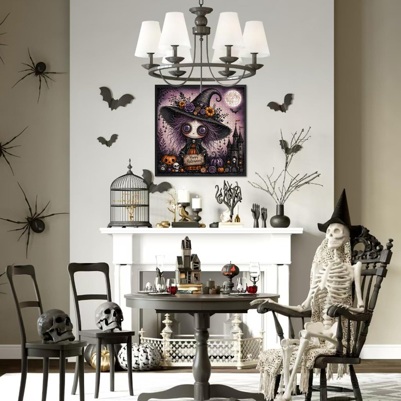 Halloween Puzzle for Adults, Horror Witch Puzzles 1000 Pieces