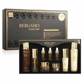 Bergamo Women’s Basic Cosmetics Luxury Gold 9-Piece Set (WAAAC1B) / 배르가모 여자기초화장품 럭셔리 골드 9종세트 (WAAAC1B)