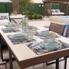 MARBLELIZED - Washable American Placemats, Lilac Marble Effect Fabric Placemats,