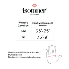 isotoner Guantes de compresión de artritis para mujeres y hombres para alivio del dolor reumatoide para apoyo articular con diseño de dedo abierto/completo, Camel, X-Small