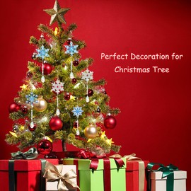 ZLMC 6 Pcs 5D Christmas DIY Snowflake, Wedding Snowflake Kits, Wedding Bridal Shower Party Supplies, DIY Kit with Crystal Pendant Crafts, Family Decor Winter Wonderland Party Decoration Birthday