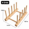 Wooden Plate Rack for Kitchen Organization – Multi-Slot Dish Drying