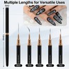 MUIIGOOD Nail Art Liner Brushes, 5Pcs Liner Brush For Nails,