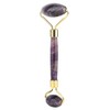 Natural Amethyst Double Head Jade Stone Roller & Guasha Scrapping