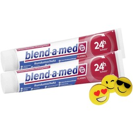 2 x Blend Amed Classic All-Round Protection Toothpaste – Each 75 ml – Toothpaste + 1 Free ManyMore Eraser