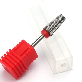 ERUIKA Nail Drill Bits 5 in 1 Carbide Rotary Bit 3/32" Shank Nail Cutter,Left and Right Handed Acrylic or Hard Gel Remover (F)