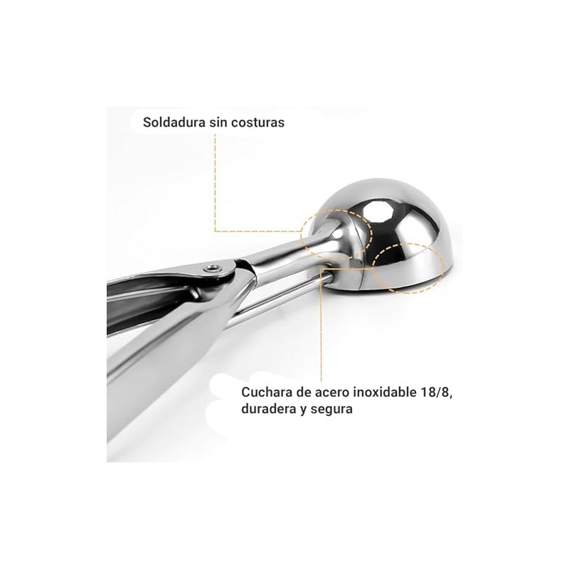 U Chef Cuchara para Galletas, Cuchara de Helado, Cucharas para