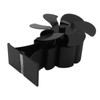 Black 6 Blade Heat Powered Stove Fan Thermodynamically Driven Fireplace