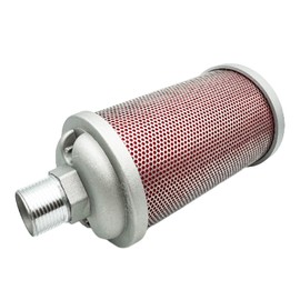 M20 Air Compressor Muffler 2" NPT Male, Air Exhaust Silencer for Dryer Compressor Air Pump, Compressed Air Equipment and Systems, 145 PSI