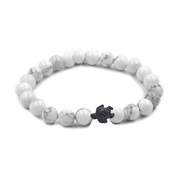 MAINBEAD Turtle Energy Bracelet Tiger-Eye Bracelet with Turtle in Black