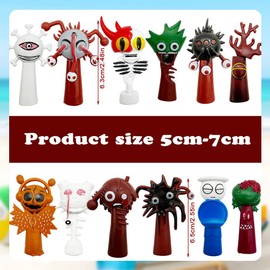 KryfxToy Cartoon Game Character Figure,Music Box Colorful Figures,Music Box Mini Figures,Mini Collectible Toys,Game Peripheral Models Character Models Desk Decorations & Giftsfor Fans 12PCS